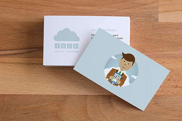 M2G business card design