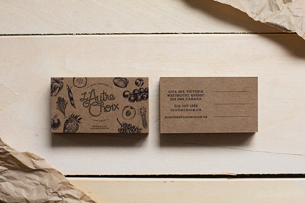 L'Autre Choix business card design